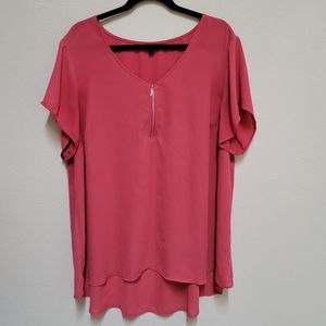 MOVING MUST GO Torrid- Dark Pink Blouse